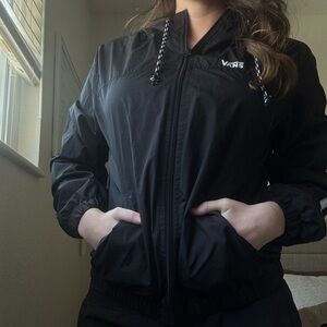 Vans | S Unisex Black Windbreaker Jacket